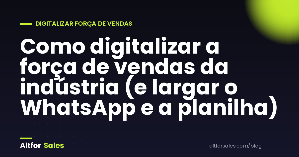 Transição do pedido em papel para o pedido digital na indústria