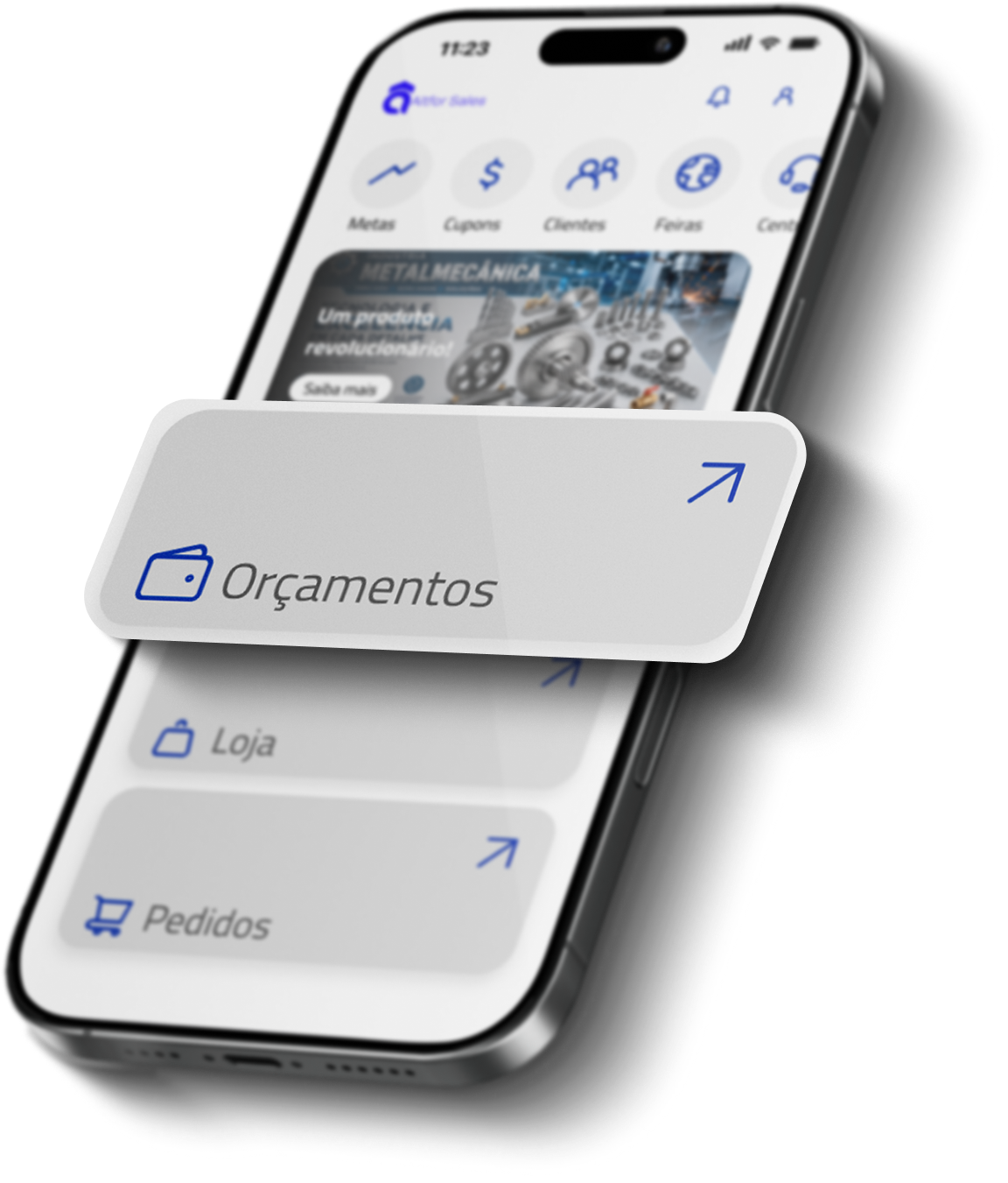 App Altfor Sales no celular